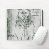 Mevrouw Fr 19093 fol.24v Lion en Porcupine Muismat (Met muis)