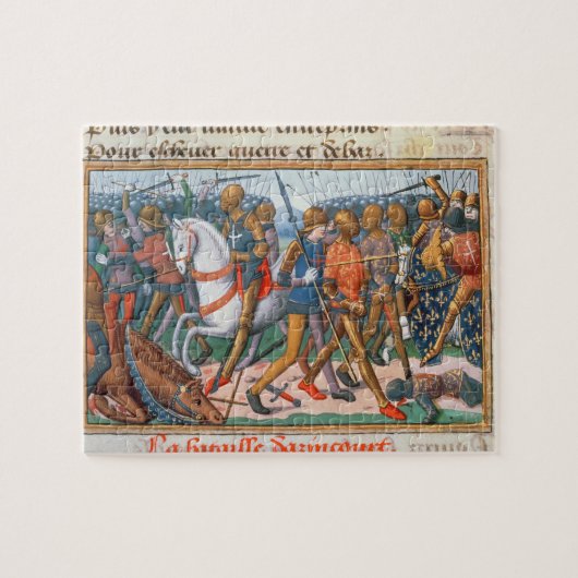 Mevrouw Fr 5054 f.11 The Battle of Agincourt, 1415 Legpuzzel (Horizontaal)