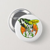 Mevrouw Frankenstein heeft een manicure nodig Ronde Button 5,7 Cm (Voorkant /achterkant)
