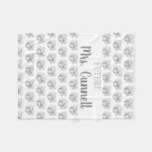 Mevrouw Future Bride Ring Fleece Deken (Voorkant (Horizontaal))