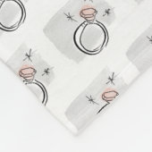 Mevrouw Future Bride Ring Fleece Deken (Hoek)