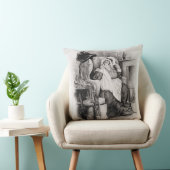 Mevrouw Gamp, van 'Charles Dickens: Een roddelaar  Kussen (Stoel)