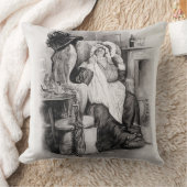 Mevrouw Gamp, van 'Charles Dickens: Een roddelaar  Kussen (Deken)