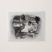 Mevrouw Gamp, van 'Charles Dickens: Een roddelaar Legpuzzel (Horizontaal)