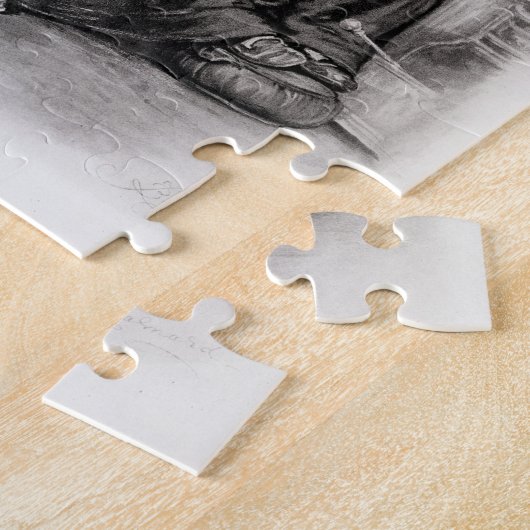 Mevrouw Gamp, van 'Charles Dickens: Een roddelaar  Legpuzzel (Zijkant)