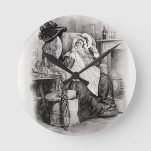 Mevrouw Gamp, van 'Charles Dickens: Een roddelaar Ronde Klok