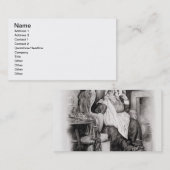 Mevrouw Gamp, van 'Charles Dickens: Een roddelaar Visitekaartje (Voorkant / Achterkant)