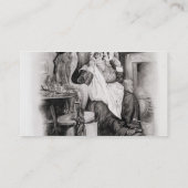 Mevrouw Gamp, van 'Charles Dickens: Een roddelaar Visitekaartje (Achterkant)