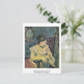 mevrouw gauguin evening dress van Eugene Paul Gaug Briefkaart (Staand voorkant)