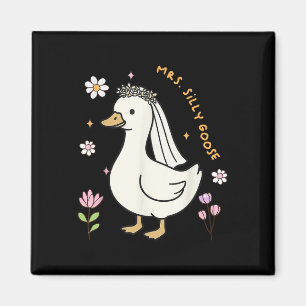 Mevrouw Gekke Goose Bride To Be Wedding Bruid Brui Magneet