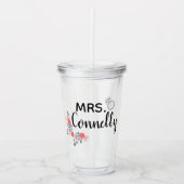 Mevrouw Gepersonaliseerd Acryl Drinkbeker (Voorkant)