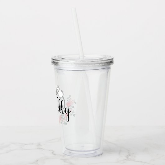 Mevrouw Gepersonaliseerd Acryl Drinkbeker (Links)