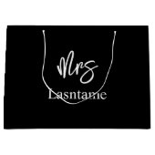 Mevrouw Gepersonaliseerde Bruids Grote Geschenktas Groot Cadeauzakje (Voorkant)