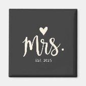 Mevrouw Geschat 2025 Echtgenoot Bruid Verloving Tr Magneet (Voorkant)