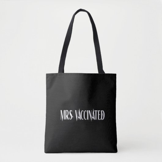 Mevrouw gevaccineerd tote bag (Voorkant)