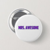 Mevrouw Geweldige Ronde Button 5,7 Cm (Voorkant /achterkant)