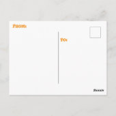 "MEVROUW GING MET PENSIOEN OP HET STRAND" BRIEFKAART (Achterkant)