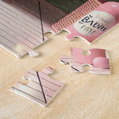 Mevrouw Giraffe neemt een Bubbelbad Legpuzzel (Zijkant)