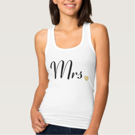 Mevrouw Gold Heart Fited Tank