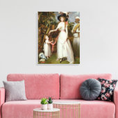 Mevrouw Graham of Kinross, haar dochter en een Jam Canvas Afdruk (Insitu (Woonkamer))