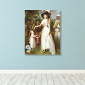 Mevrouw Graham of Kinross, haar dochter en een Jam Canvas Afdruk (Insitu (Houten vloer))