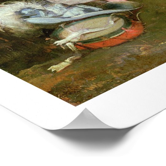 Mevrouw Graham of Kinross, haar dochter en een Jam Poster (Hoek)