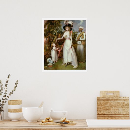 Mevrouw Graham of Kinross, haar dochter en een Jam Poster (Keuken)