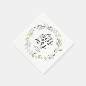 Mevrouw Greenery Eucalyptus Vrijgezellenfeest, juf Servet (Hoek)