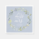 Mevrouw Greenery Eucalyptus Vrijgezellenfeest, juf Servet (Voorkant)