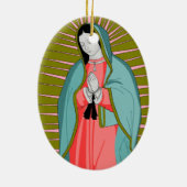 mevrouw guadalupe keramisch ornament (Achterkant)