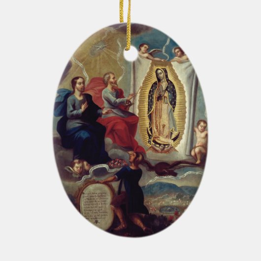 mevrouw guadalupe keramisch ornament (Achterkant)