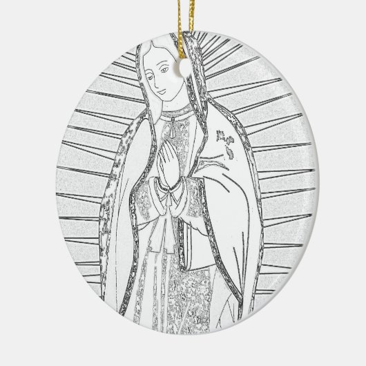 mevrouw guadalupe keramisch ornament (Links)