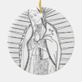 mevrouw guadalupe keramisch ornament (Achterkant)