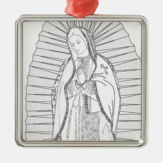 mevrouw guadalupe metalen ornament (Voorkant)