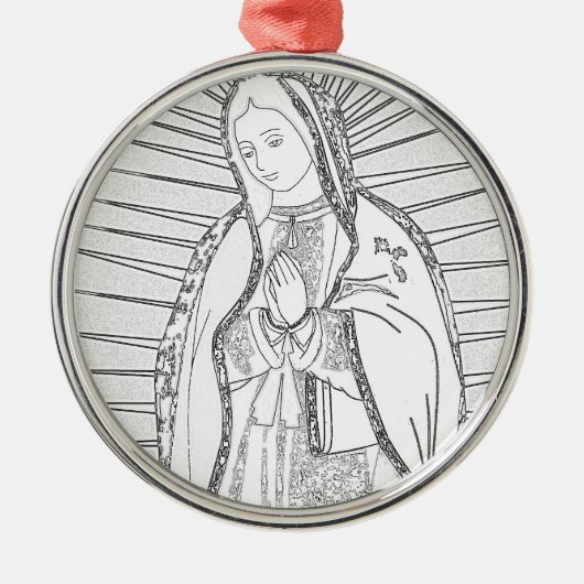 mevrouw guadalupe metalen ornament (Voorkant)