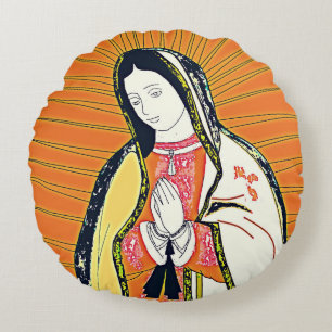 mevrouw guadalupe rond kussen