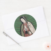 mevrouw guadalupe ronde sticker (Envelop)