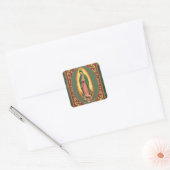 mevrouw guadalupe vierkante sticker (Envelop)
