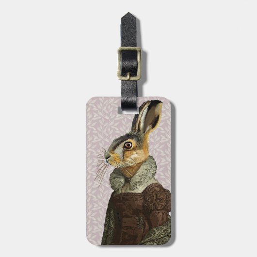 Mevrouw Hare Bagagelabel (Voorkant verticaal)