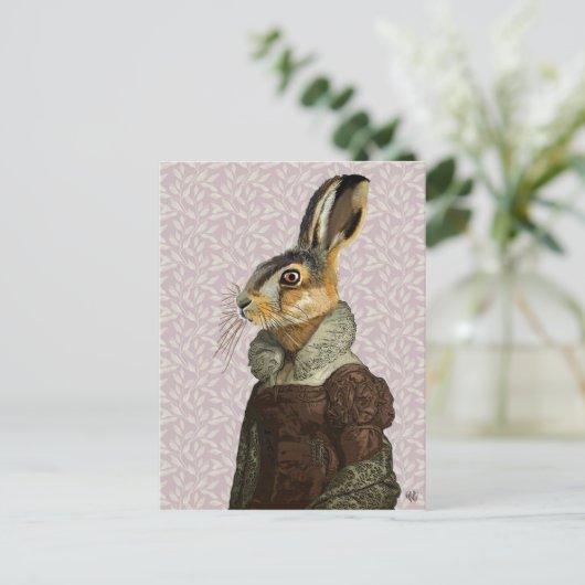 Mevrouw Hare Briefkaart (Staand voorkant)