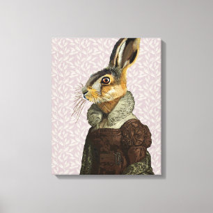 Mevrouw Hare Canvas Afdruk