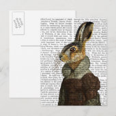 Mevrouw Hare Portrait Briefkaart (Voorkant / Achterkant)