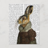 Mevrouw Hare Portrait Briefkaart (Voorkant)
