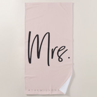 Mevrouw #hashtag beachtowel strandlaken