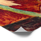 Mevrouw Hebuterne in een blauw voorzitterschap, 19 Poster (Hoek)