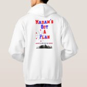 Mevrouw heeft een mannelijk patriottisch plan hoodie (Achterkant)