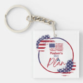 Mevrouw heeft een plan Amerikaanse Sleutelhanger (voorkant)