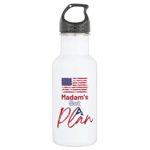 Mevrouw heeft een plan voor de Amerikaanse vlag Waterfles