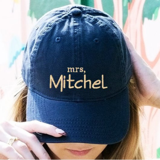 Mevrouw Hoed, Pasgetrouwde Bruid Hoed, Echtgenote Geborduurde Pet