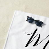 Mevrouw Honeymoon Gift, net getrouwd met een aange Strandlaken (In situ)